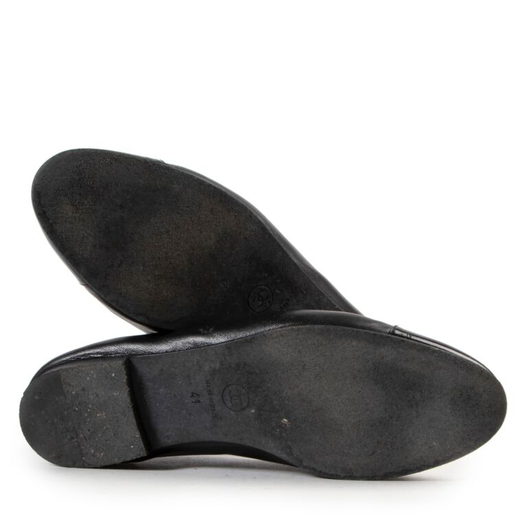Chanel black flats shop