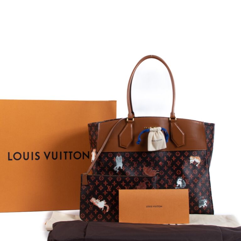 Louis Vuitton x Grace Coddignton 2019 pre-owned Catogram City Steamer Cabas  Tote Bag - Farfetch