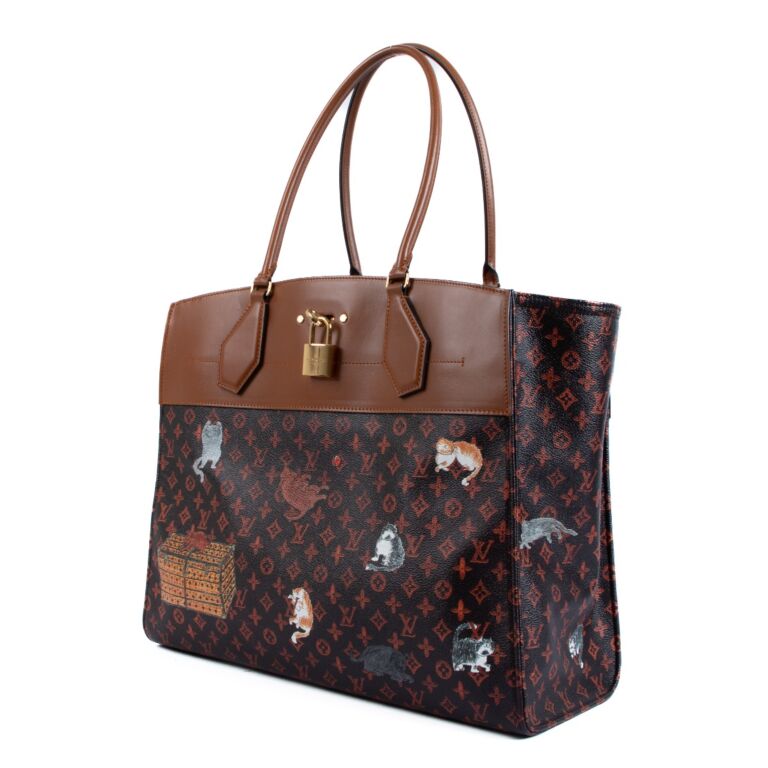 Buy Louis Vuitton Articles de Voyage Cabas Denim XL Brown 3707740