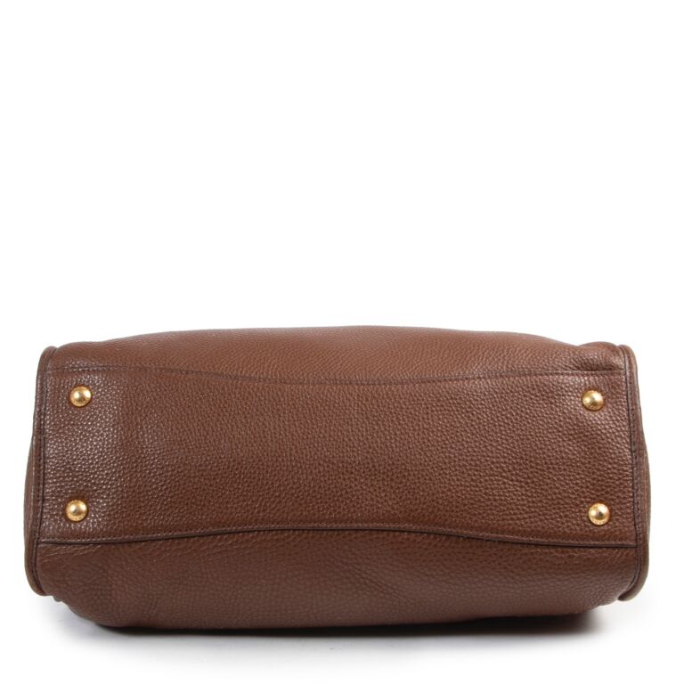 【１着でも送料無料】 Prada Buy ○ Labellov ○ Bag Shoulder Daino Vitello Brown キーケース