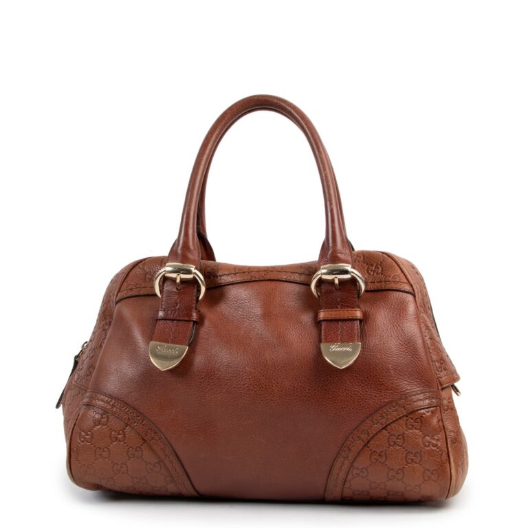 Gucci brown leather purse deals