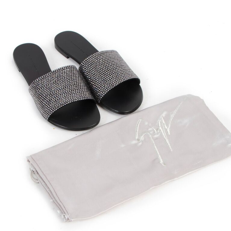 Giuseppe zanotti crystal slides store