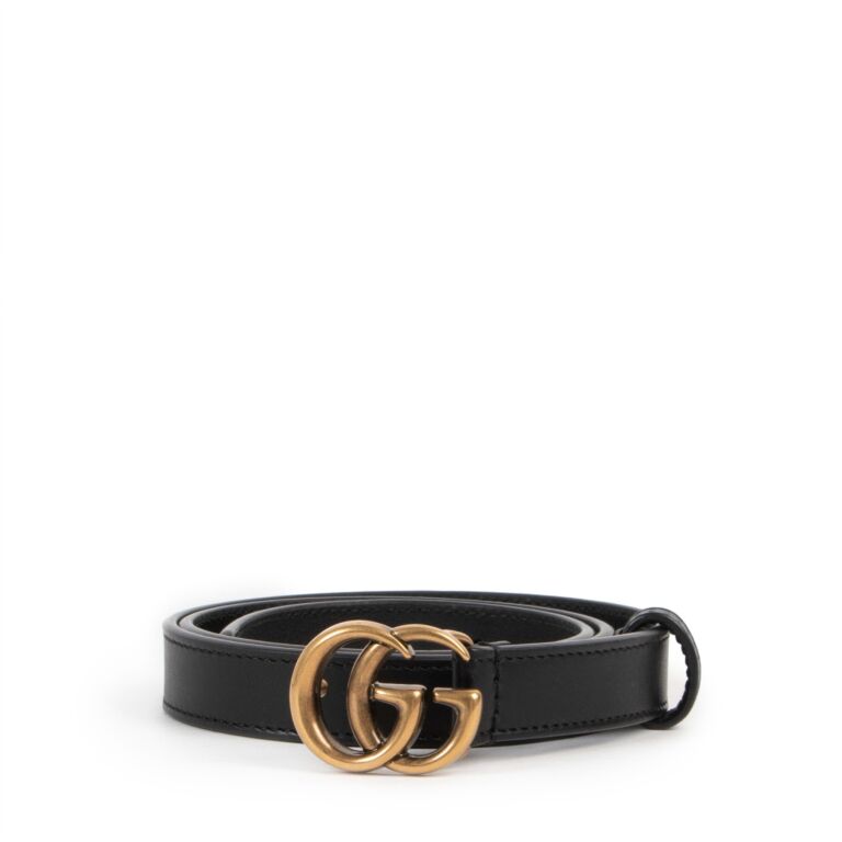 Double g gucci belt black clearance