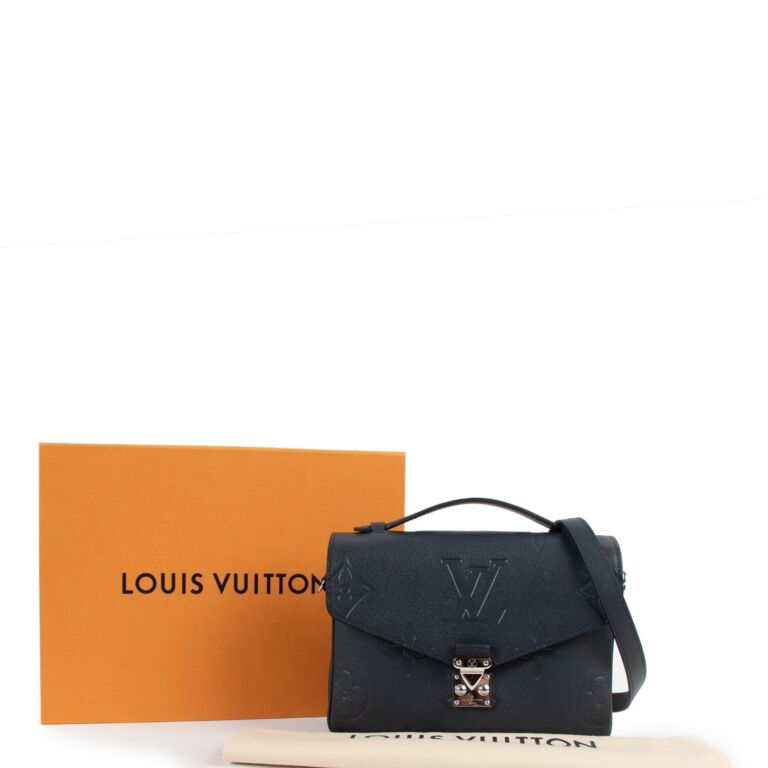 Louis Vuitton Metallic Navy Nacre Giant Monogram Empreinte Leather
