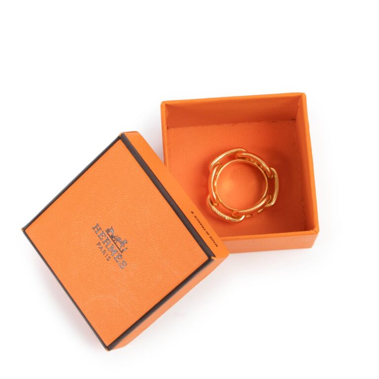 Hermès gold scarf Ring ○ Labellov ○ Buy and Sell Authentic Luxury
