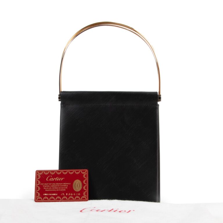 Cartier Black Trinity Top Handle Bag Labellov Buy and Sell Authentic Luxury