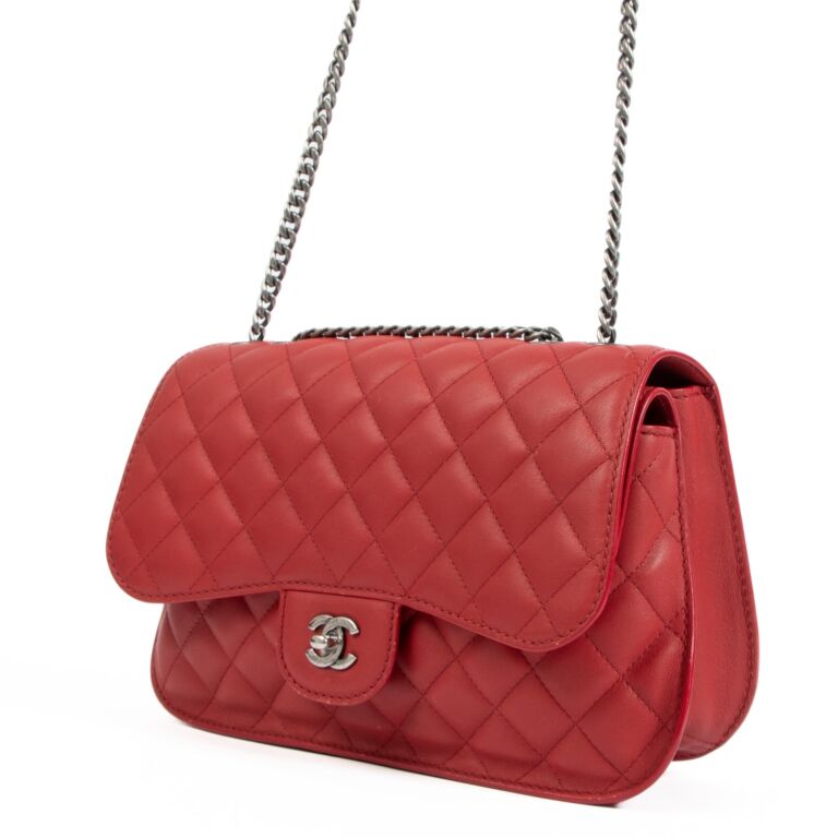 Chanel goatskin best sale flap bag