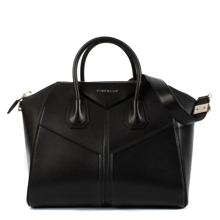Givenchy Black Leather Medium Antigona 3D Bag Labellov Buy and Sell Authentic Luxury