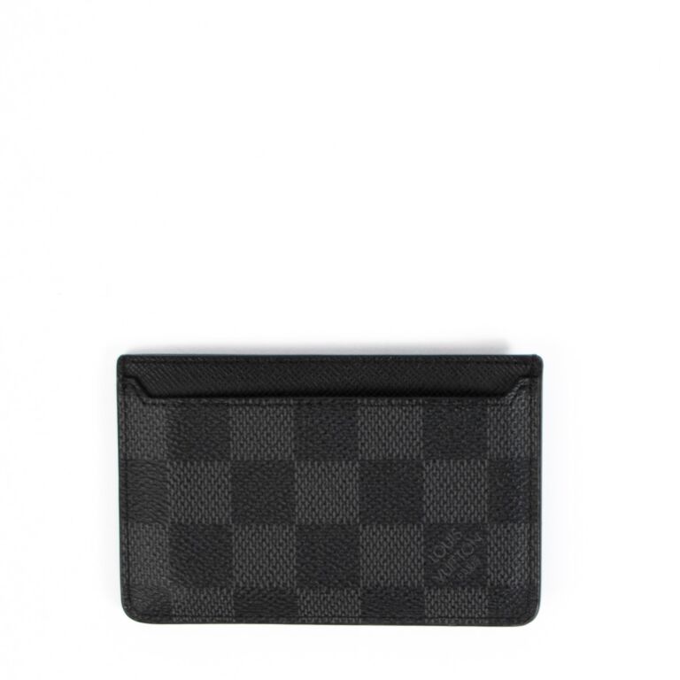 Louis vuitton coin on sale card holder damier graphite