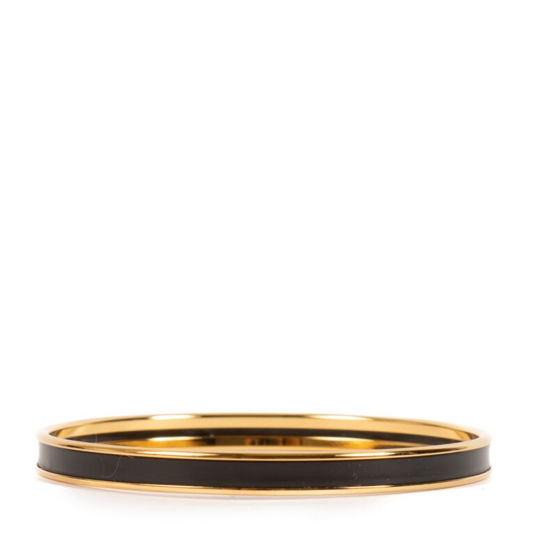 Hermès Black Uni Bangle Bracelet ○ Labellov ○ Buy and Sell