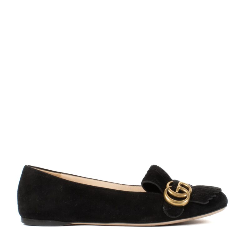 Gucci suede clearance ballet flat