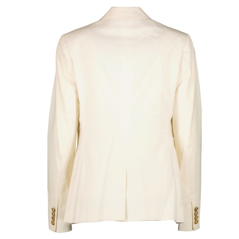 Ralph Lauren Cream Blazer Jacket - Size US 6 ○ Labellov