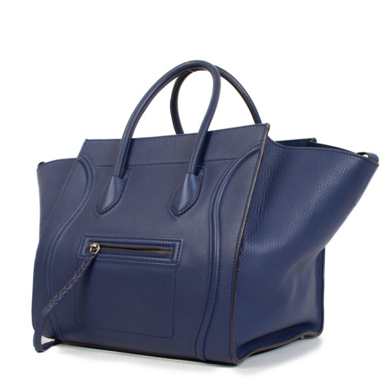 Navy blue discount celine tote bag