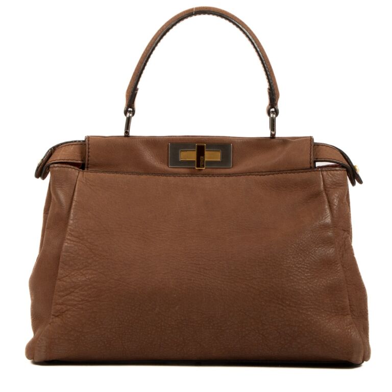 Fendi peekaboo brown new arrivals