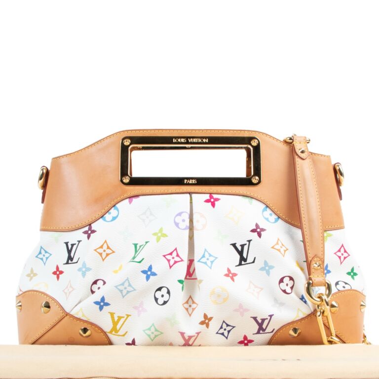 Preloved Louis Vuitton Monogram Multicolore White Judy MM Bag TR2161 0 –  KimmieBBags LLC