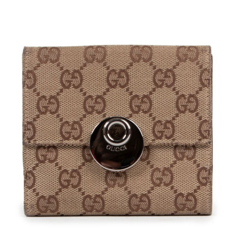 Gucci Monogram Square Wallet Labellov Buy and Sell Authentic Luxury