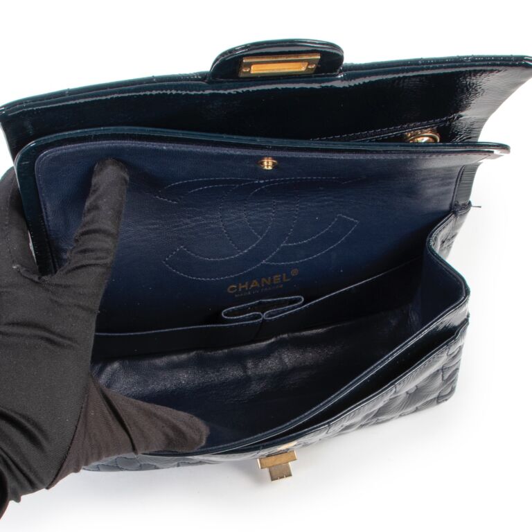 Chanel Puzzle 2.55 Reissue Blue Patent Flap Bag ○ Labellov ○ Buy