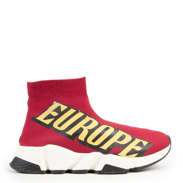 Balenciaga Limited Red Speed Sneaker size 37 Labellov Buy
