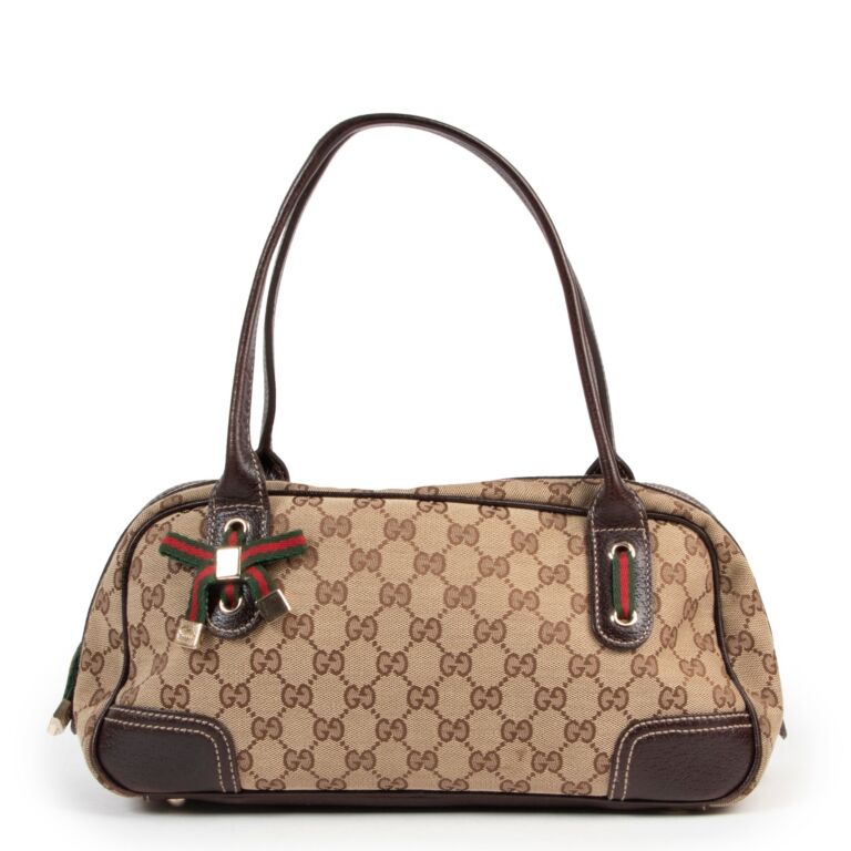 Gucci Monogram Top handle Boston Bag Labellov Buy and Sell Authentic Luxury
