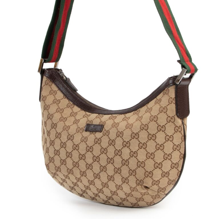 Gucci Canvas Web Crossbody Bag Labellov Buy and Sell Authentic Luxury