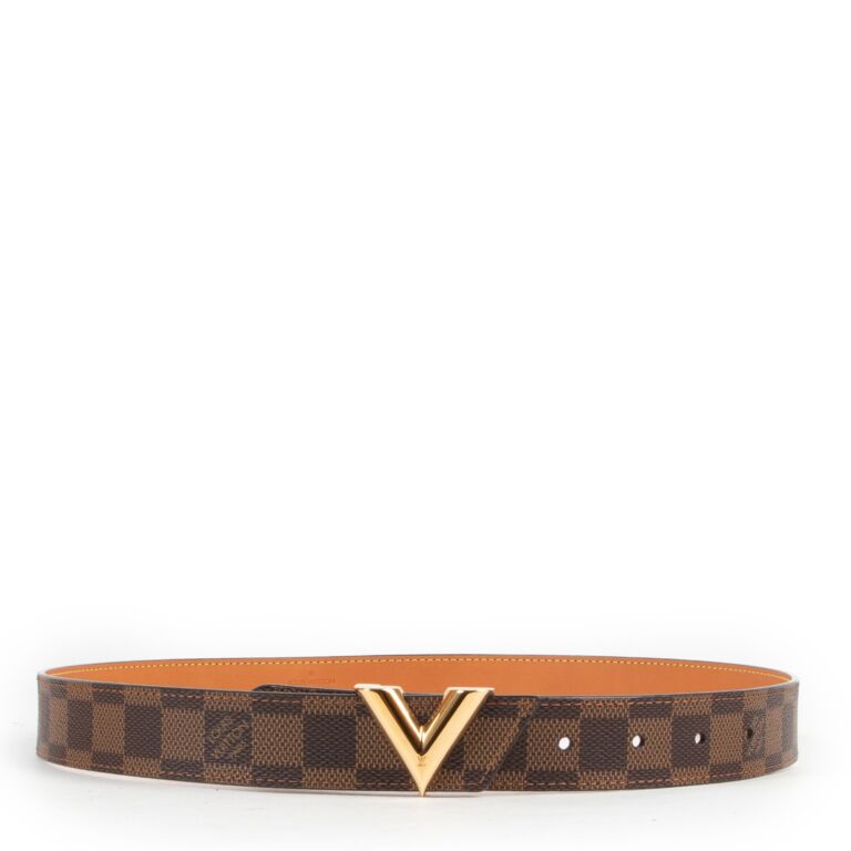 Louis Vuitton - Authenticated Belt - Cloth Brown for Men, Good Condition