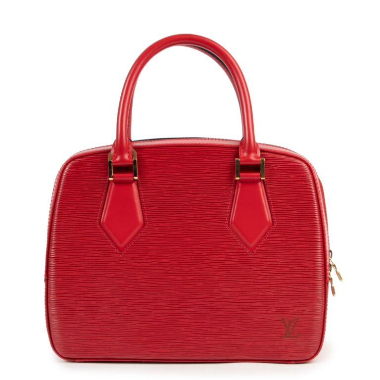 Louis Vuitton Red Epi Leather Sablon Satchel Bag Labellov