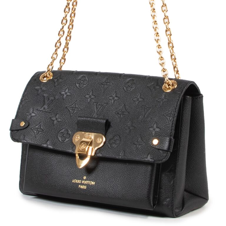 Louis Vuitton Black Monogram Empreinte Leather Vavin PM Crossbody