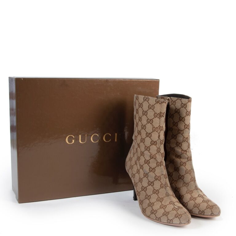Gucci hot sale boots monogram