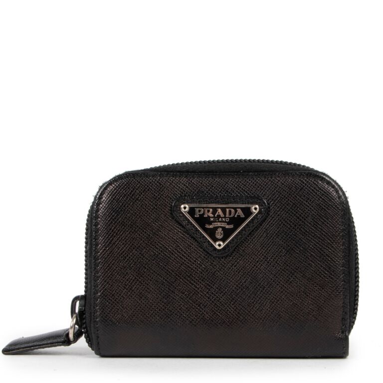 Prada Black Coin Purse ○ Labellov ○ Buy and Sell Authentic
