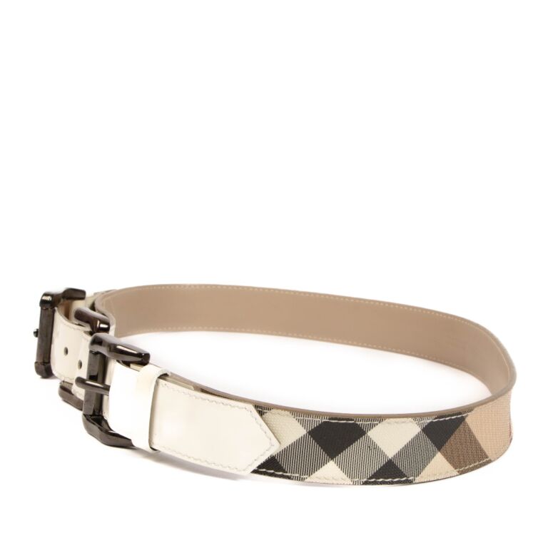Burberry Check Belt Size 90 Labellov Buy and Sell Authentic Luxury