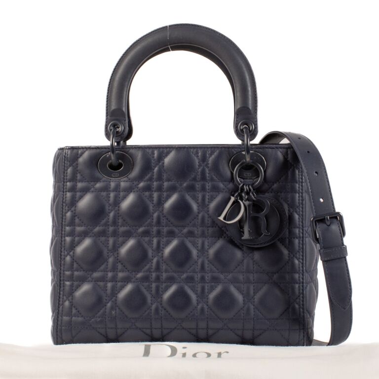 Lady dior bag blue top