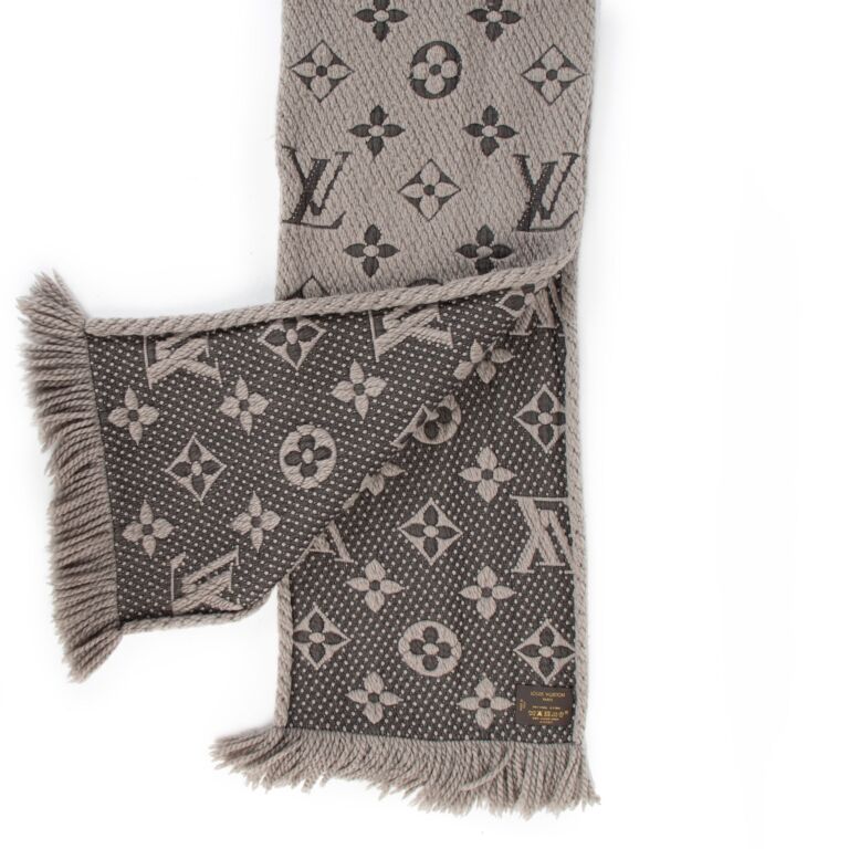 grey lv scarf