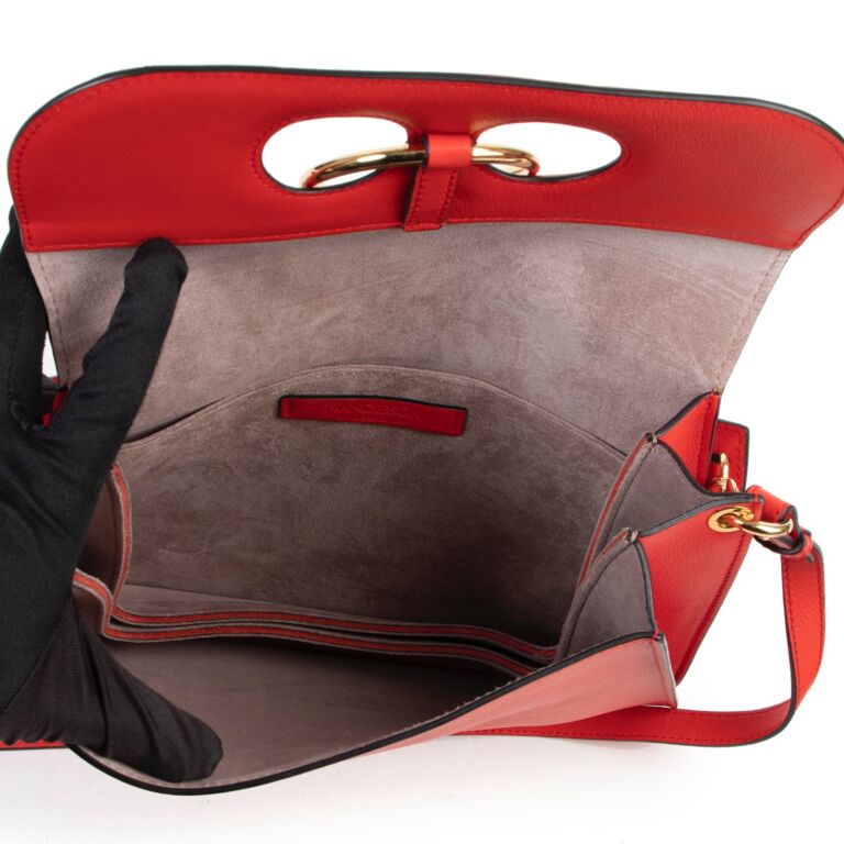 JW Anderson Red Pierce Shoulder Bag Labellov Buy and Sell Authentic Luxury