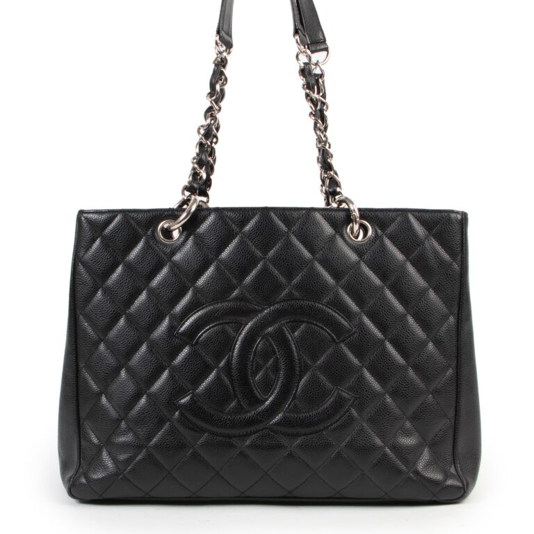 Chanel caviar sales shopping tote