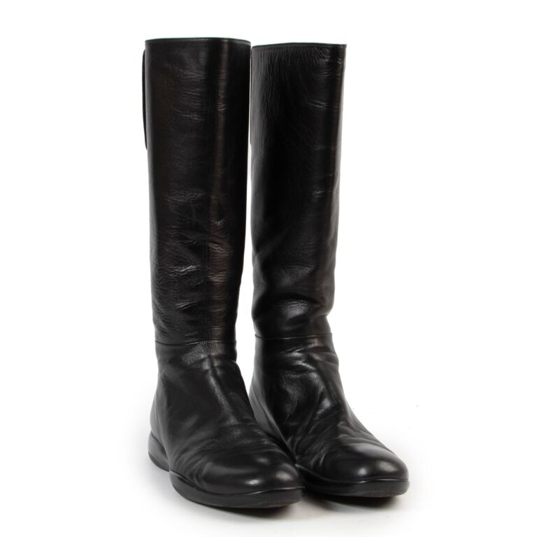 Knee high prada boots outlet