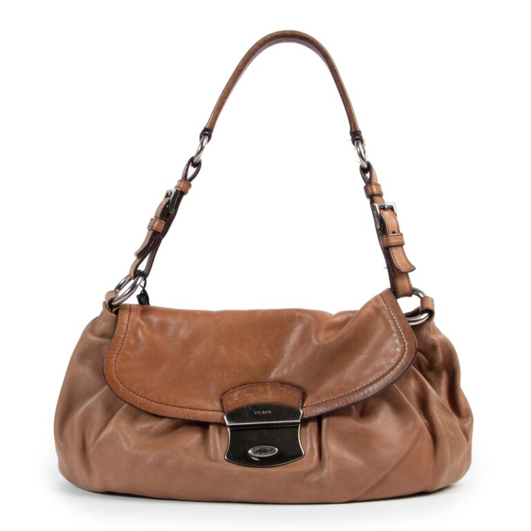 Prada Brown Shoulder Bag Labellov Buy and Sell Authentic Luxury