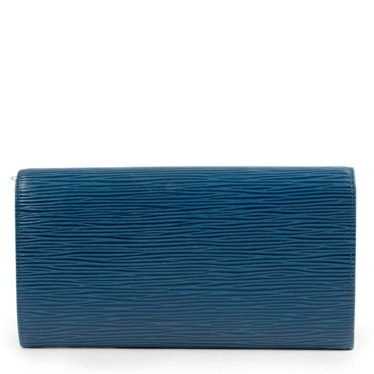 Louis Vuitton EPI Portfolio Wallet In Cerulean Blue #254992