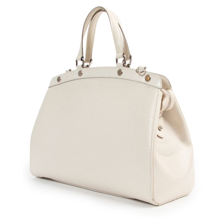 Louis Vuitton Brea Handbag in White EPI Leather