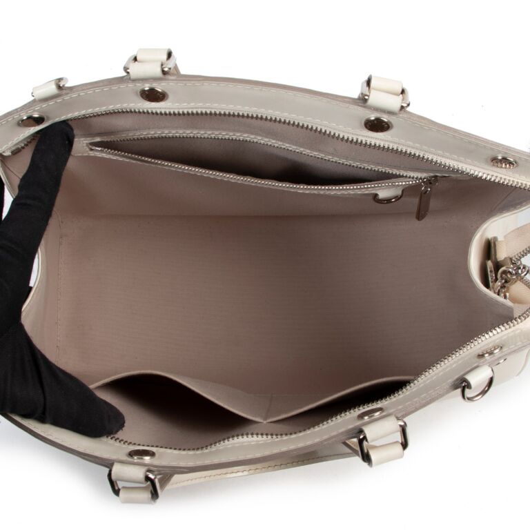 Louis Vuitton M91456 Brea MM White Epi Leather 2-Way Bag