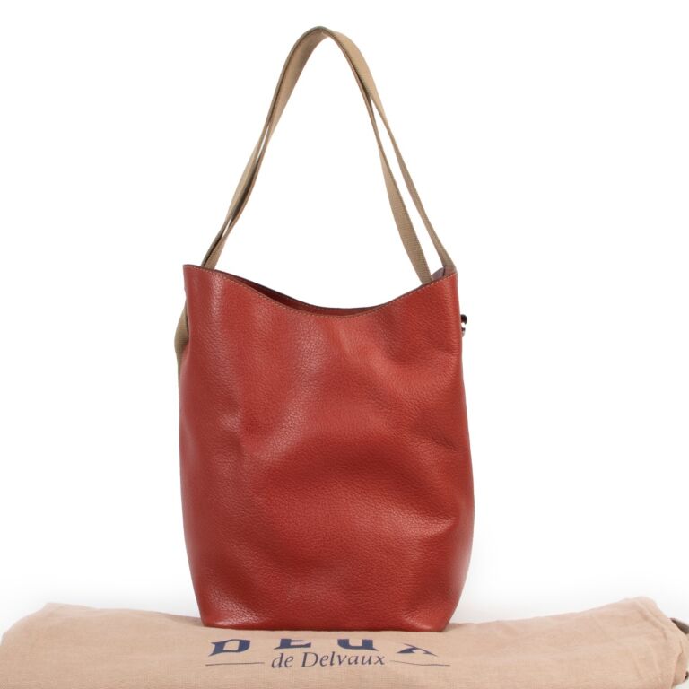 Delvaux Red Le Pin Shoulder Bag at 1stDibs