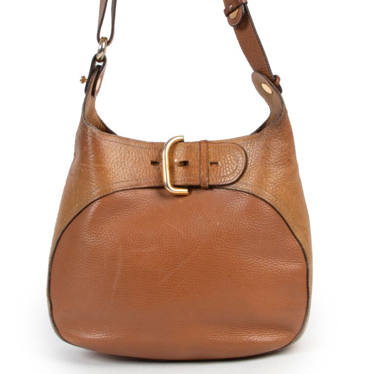 Delvaux Vintage handbag in smoothed brown leather. Tempê…