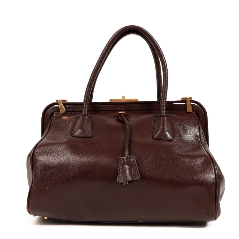 Prada madras top crossbody bag