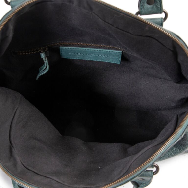 Balenciaga Dark Brown Cumin Suede Motocross Classic City Bag