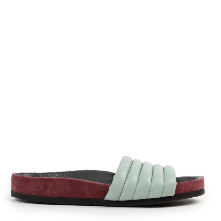 Isabel Marant Multicolor Hellea Sandal Slides size 39 Labellov Buy and Sell Authentic Luxury