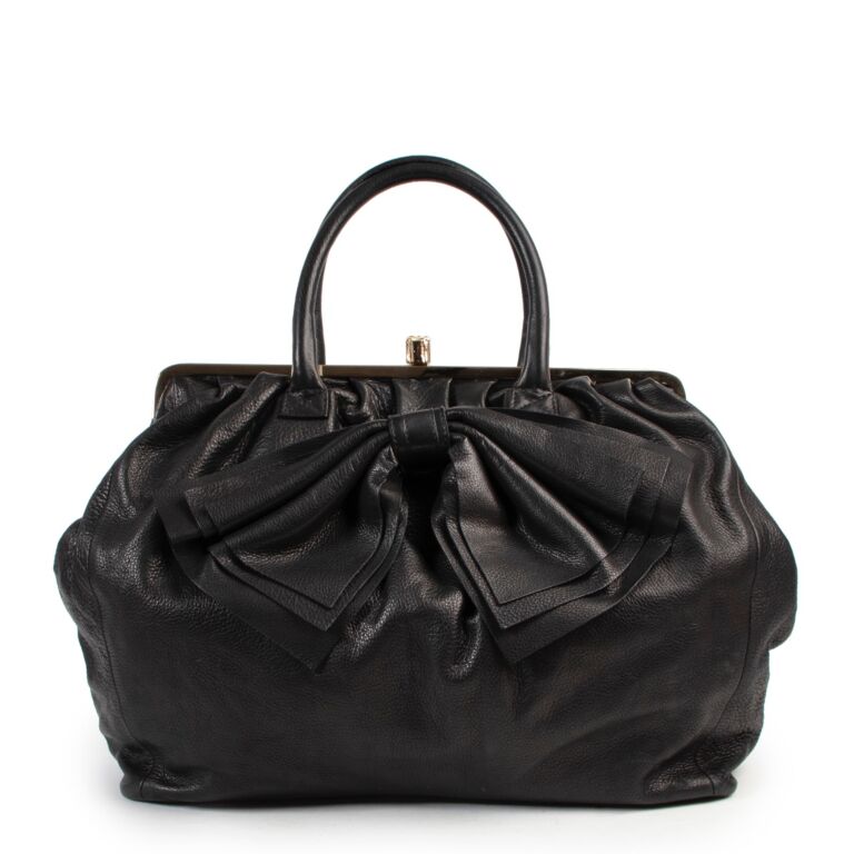 Red Valentino Black Top Handle Bag Labellov Buy and Sell