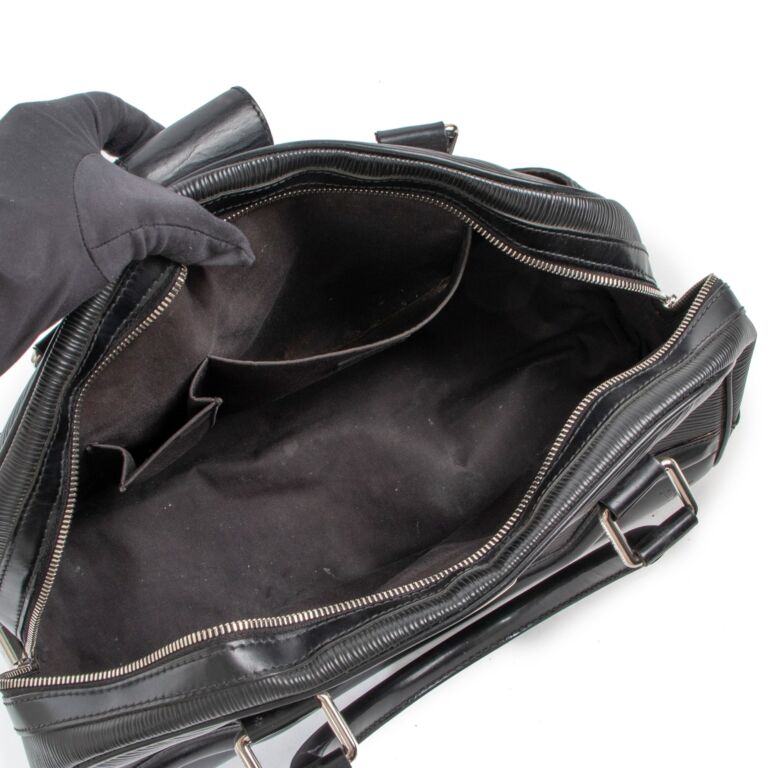 Louis Vuitton Black Epi Leather Montaigne Bowling Bag