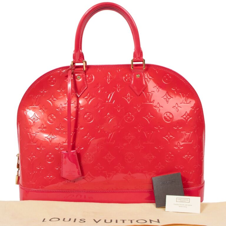 バッグ Louis Vuitton ALMA GM LOUIS VUITTON Alma GM Monogram Vernis Leather Satchel Bag