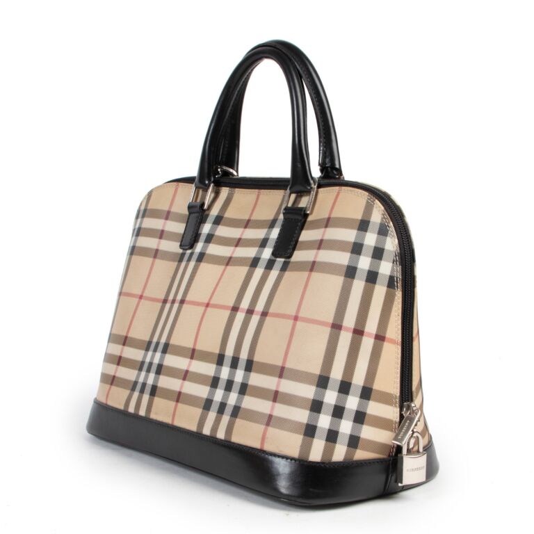 Burberry Check Top Handle Alma Bag ○ Labellov ○ Buy and Sell