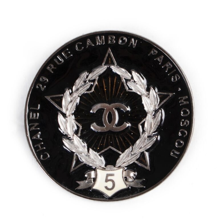 【CHANEL】RUE CAMBON BROOCH カンボン ブローチ CHANEL シャネル ひし形 31 RUE CAMBON カンボン ココマーク