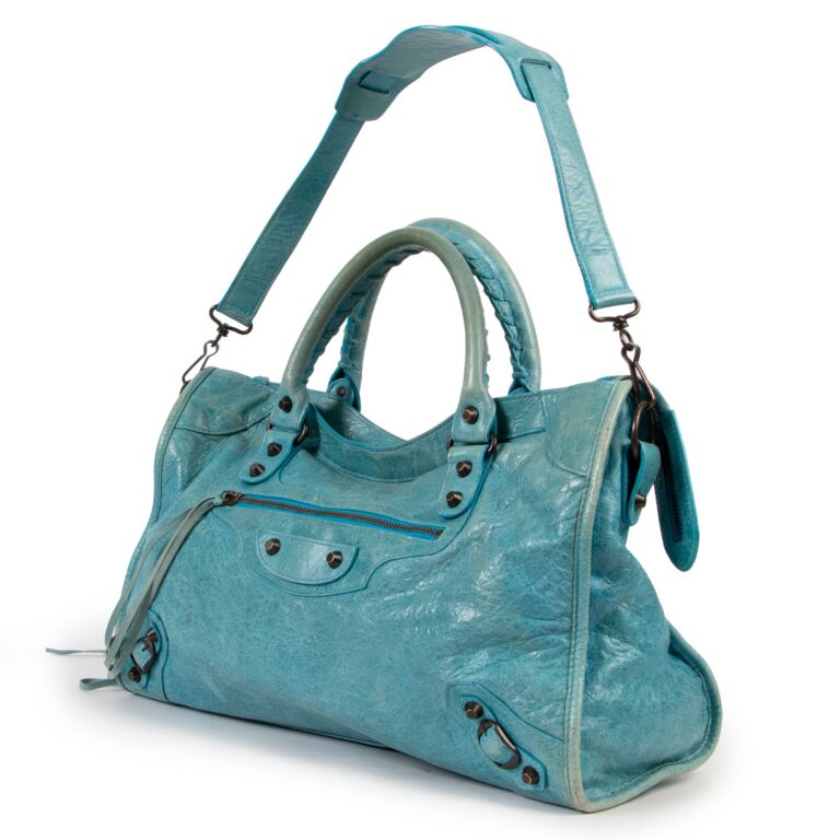 Balenciaga Classic City Bleu Paon RHW Labellov Buy and Sell